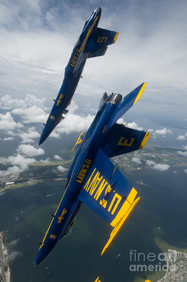 The Blue Angels Over Pensacola Beach Painting