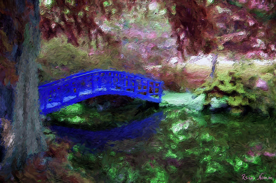 The Blue Bridge Digital Art by Rein Nomm