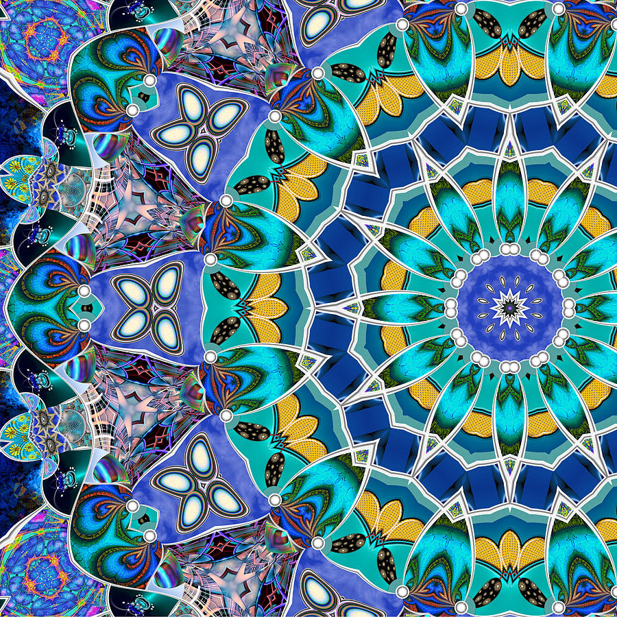 The Blue Collective 04b Digital Art by Wendy J St Christopher