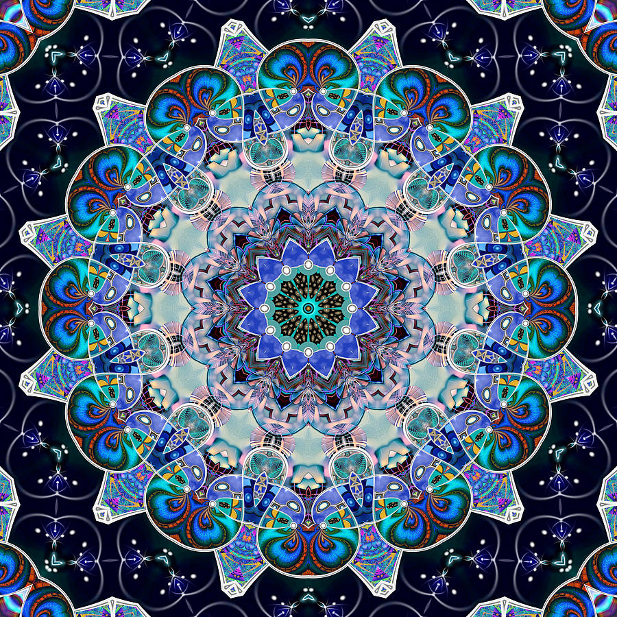 The Blue Collective 05c Digital Art by Wendy J St Christopher