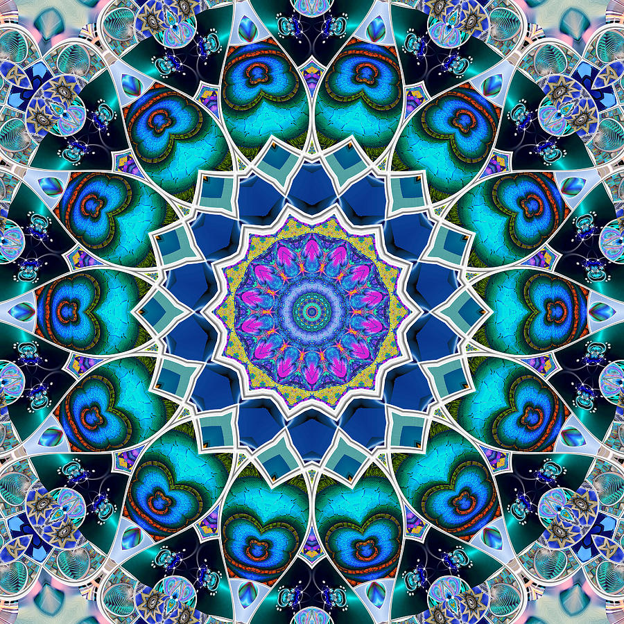 The Blue Collective 07 Digital Art by Wendy J St Christopher