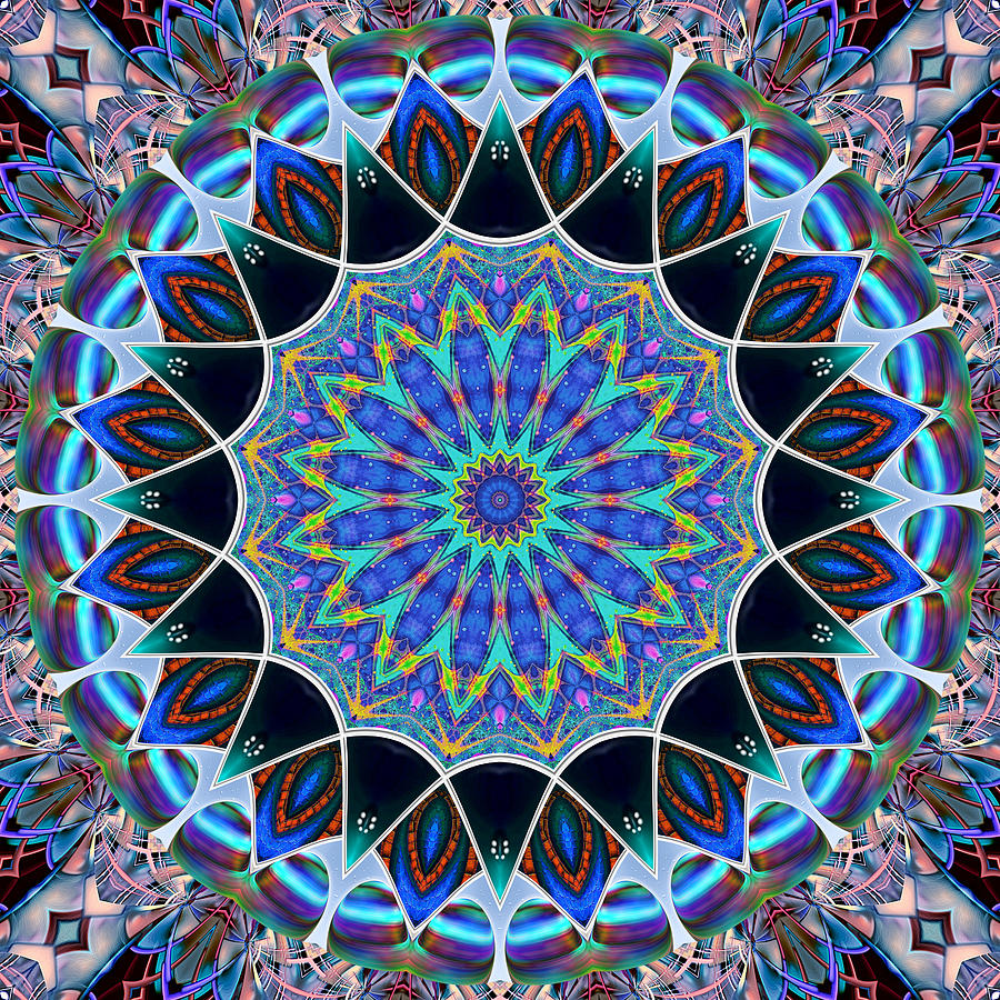 The Blue Collective 09 Digital Art by Wendy J St Christopher