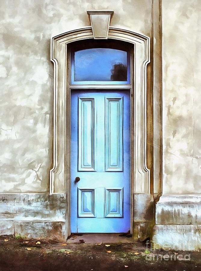 The Blue Door Painting by Edward Fielding
