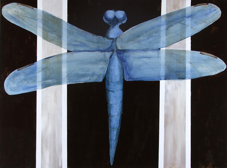 Chocolate Still Life Painting - The Blue Dragonfly by Ellen Beauregard