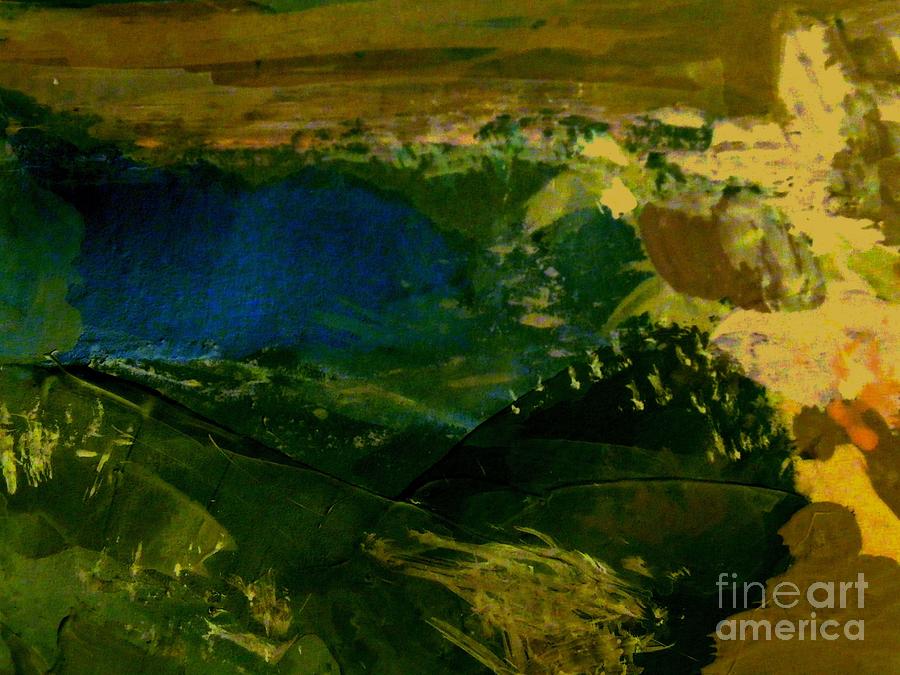 The Blue Lake Painting by Nancy Kane Chapman