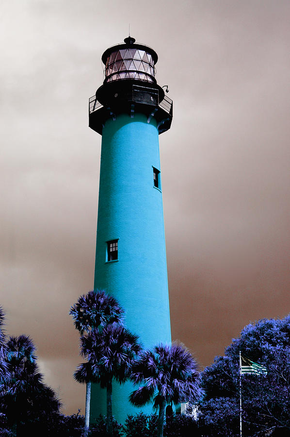 The blue lighthouse Photograph by Artistic Panda - Pixels