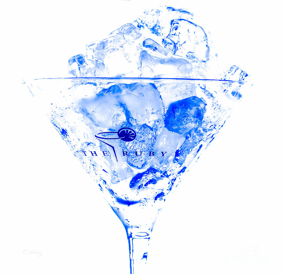The Blue Ruby Martini Photograph by Rene Triay FineArt Photos
