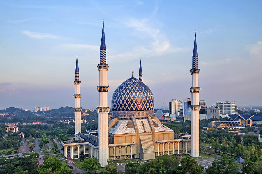 Architecture Photograph - The Blue Masjid by Mohd Rizal Omar Baki