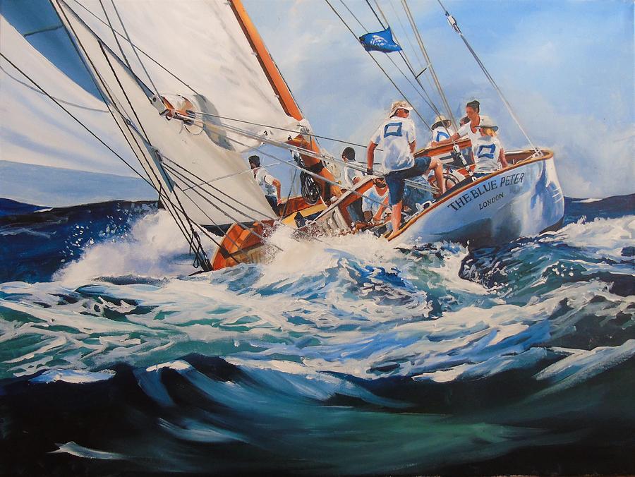 The Blue Peter Painting by Terence R Rogers