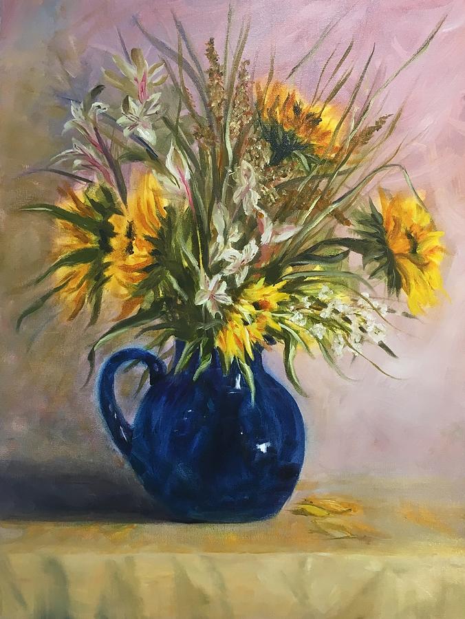 The Blue Pitcher Painting by Susan Lang - Fine Art America