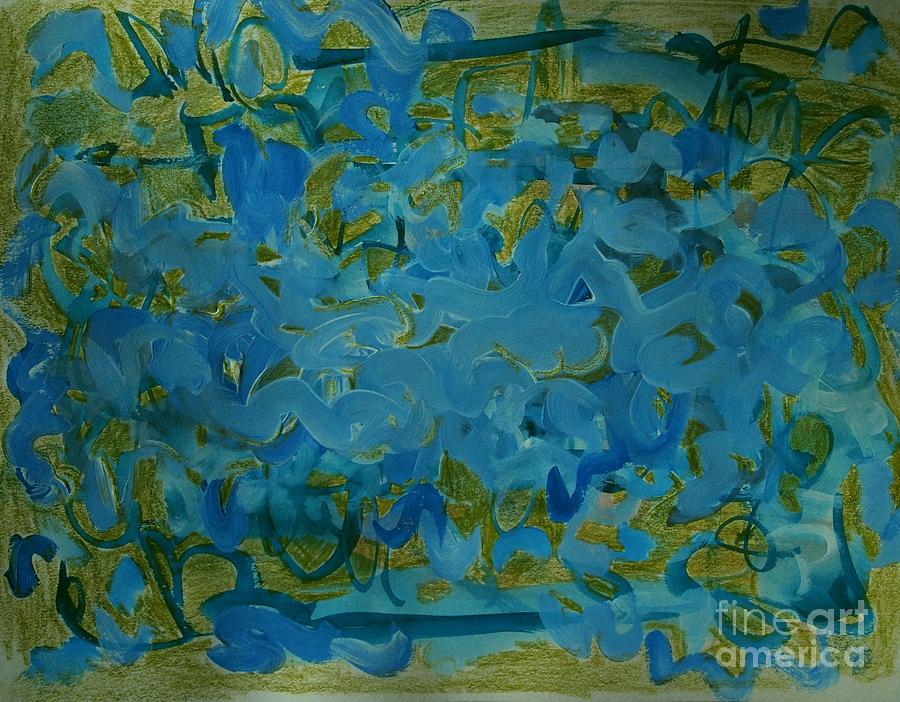 The Blue Pulse Painting by Nancy Kane Chapman