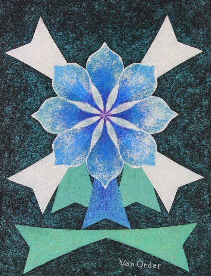 The Blue Ribon Mixed Media by Richard Van Order | Fine Art America