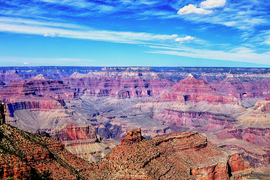 The blue sky above the Grand Canyon in Arizona Digital Art by ...