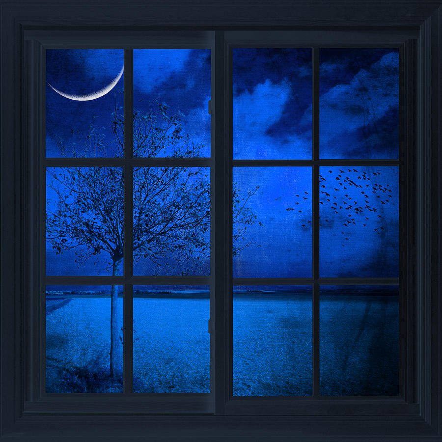 The Blue Window Photograph by Philippe Sainte-Laudy