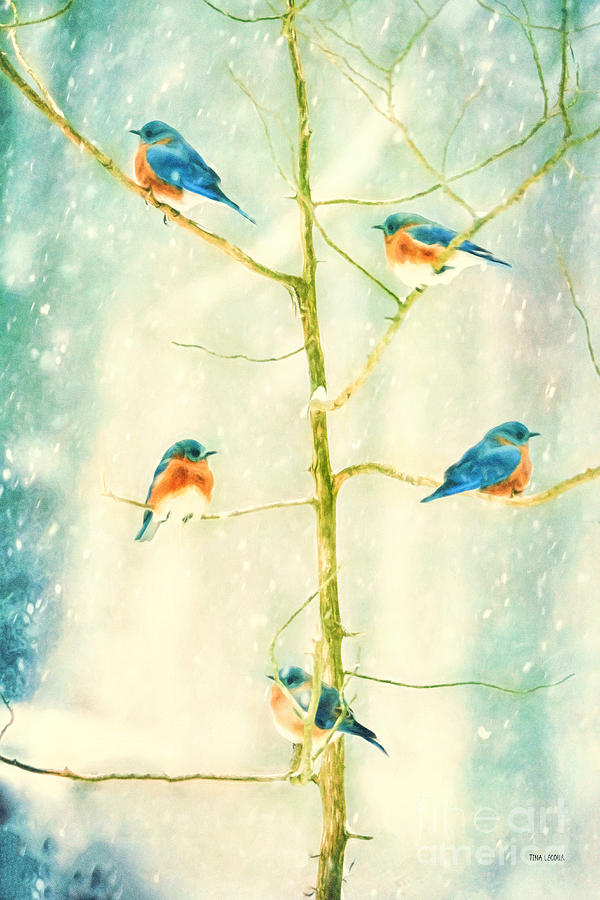 The Bluebird Tree Painting by Tina LeCour