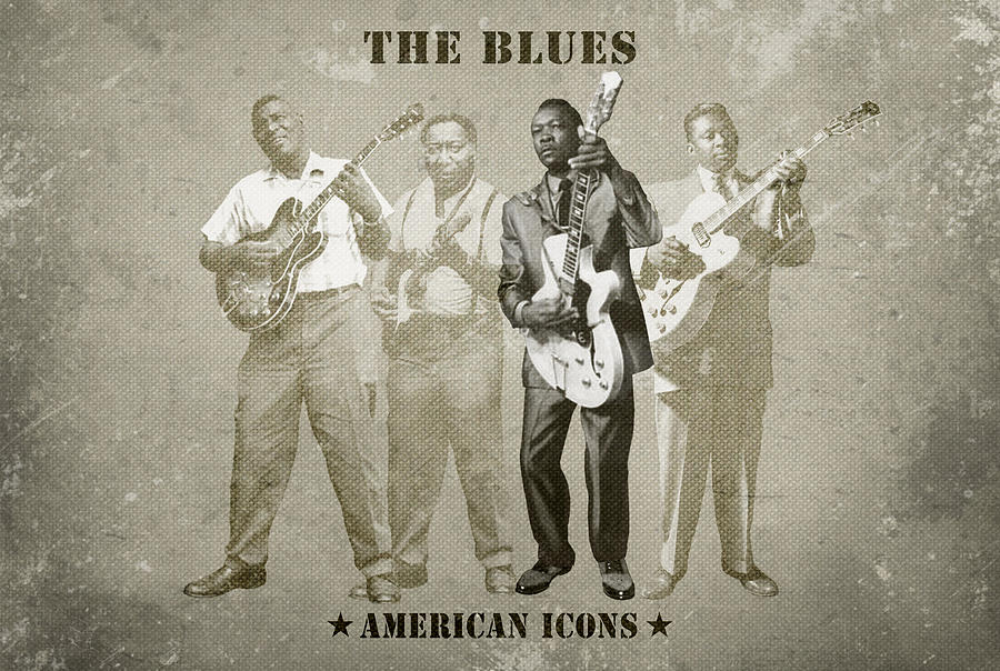 American Icons Digital Art - The Blues by David Richardson American Icons Digital Art - The Blues by David Richardson