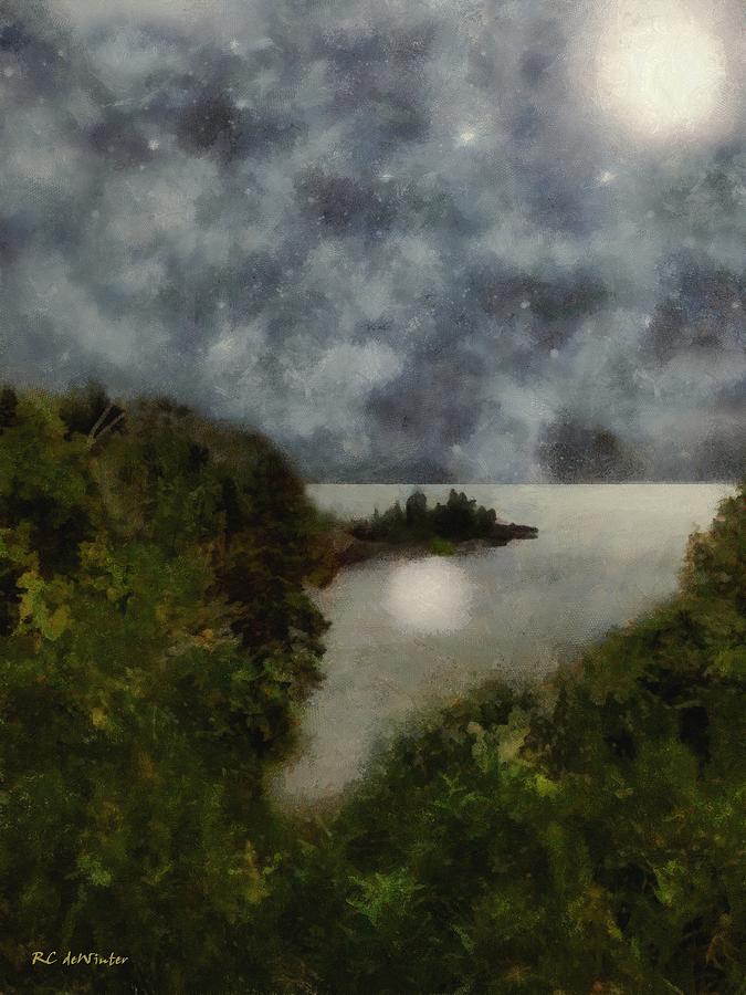 The Bluffs over the Bay Painting by RC DeWinter