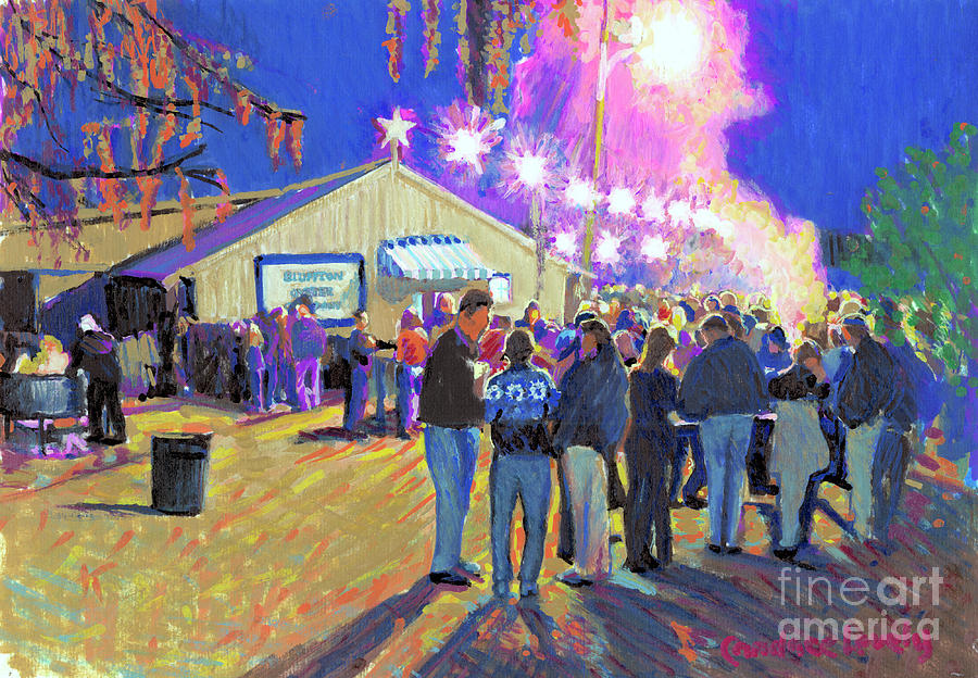 The Bluffton Oyster Roast Painting by Candace Lovely