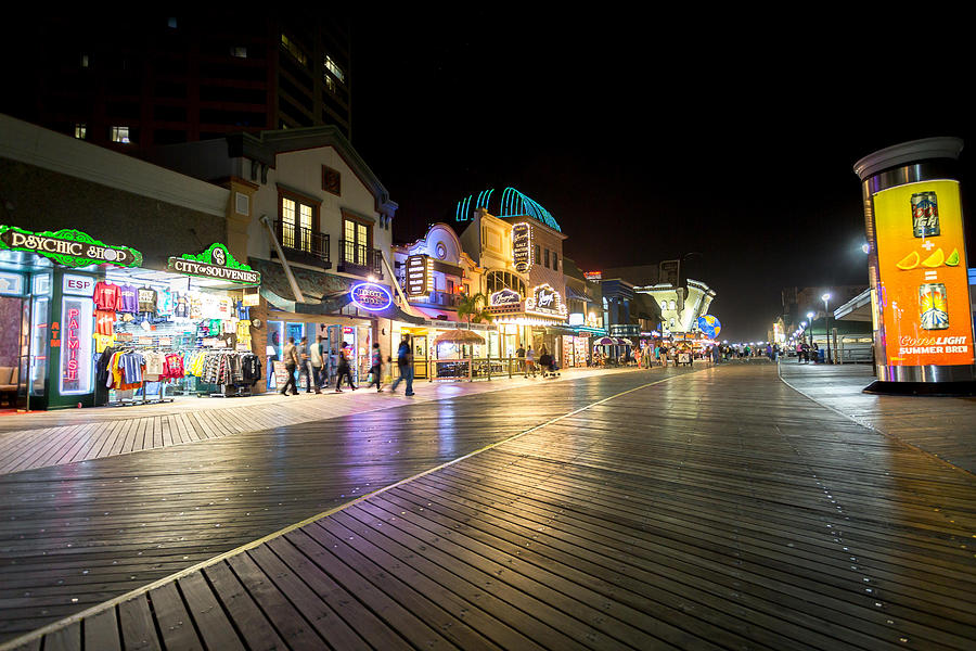 The Boardwalk in Atlantic City Photograph by The Flying Photographer