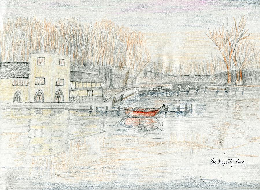Boat Painting - The Boat Basin by Joe Hagarty