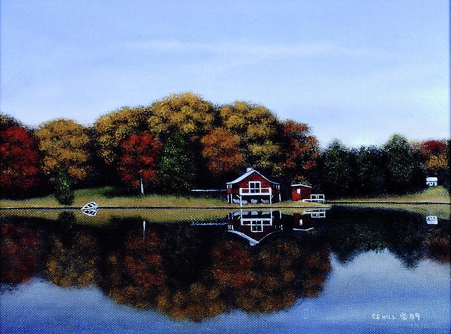 The Boathouse Painting By Charles Hill