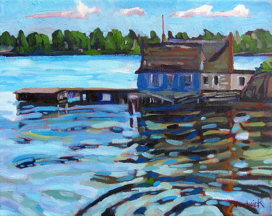 Impressionism Painting - The Boathouse of Zavicon by Phil Chadwick