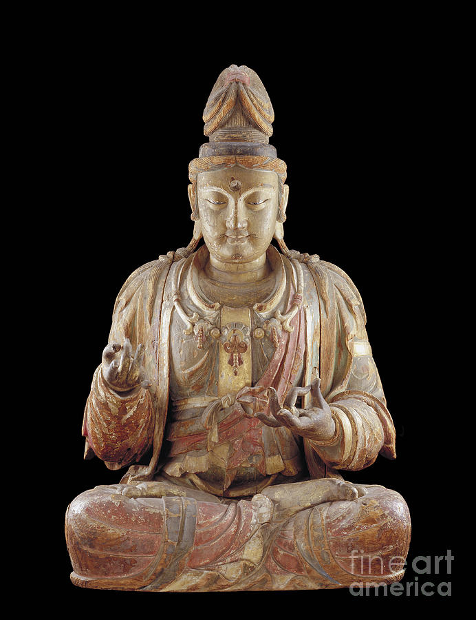 Buddha Photograph - The Bodhisattva Guanyin by Chinese School