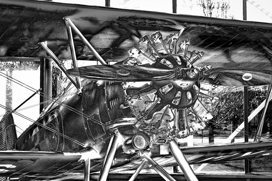 Seattle Photograph - The Boeing 100P Fighter by David Patterson