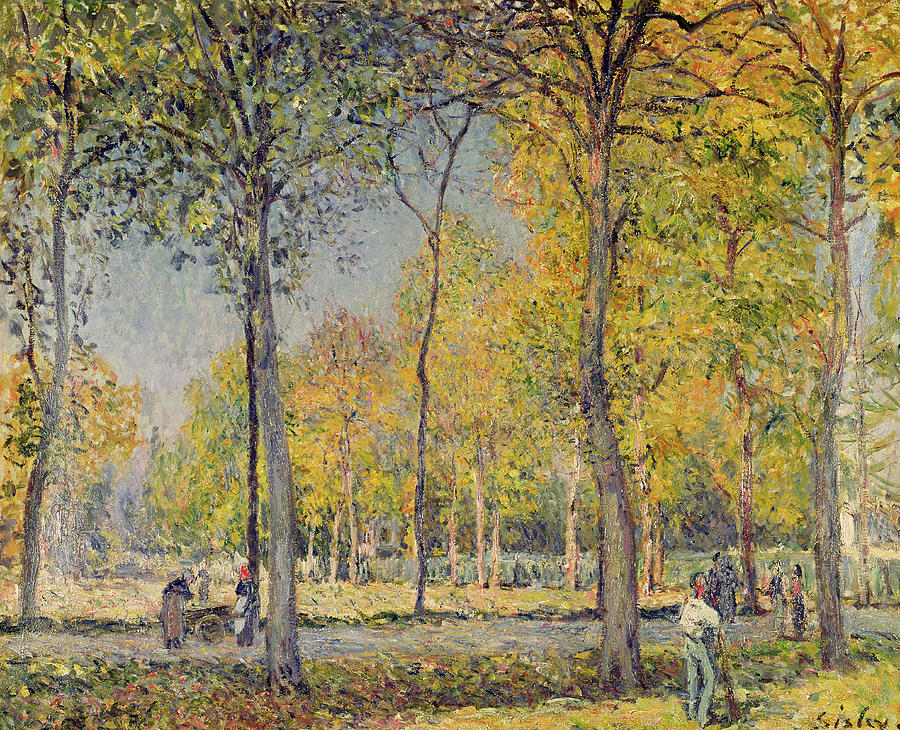 The Bois de Boulogne Painting by Alfred Sisley - Fine Art America