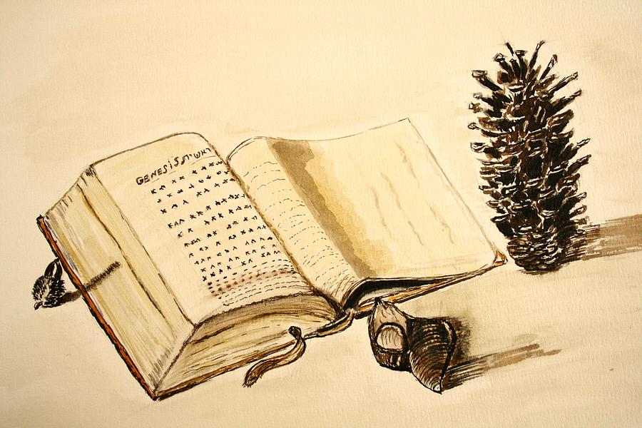 The Book of Books. Painting by Shlomo Zangilevitch