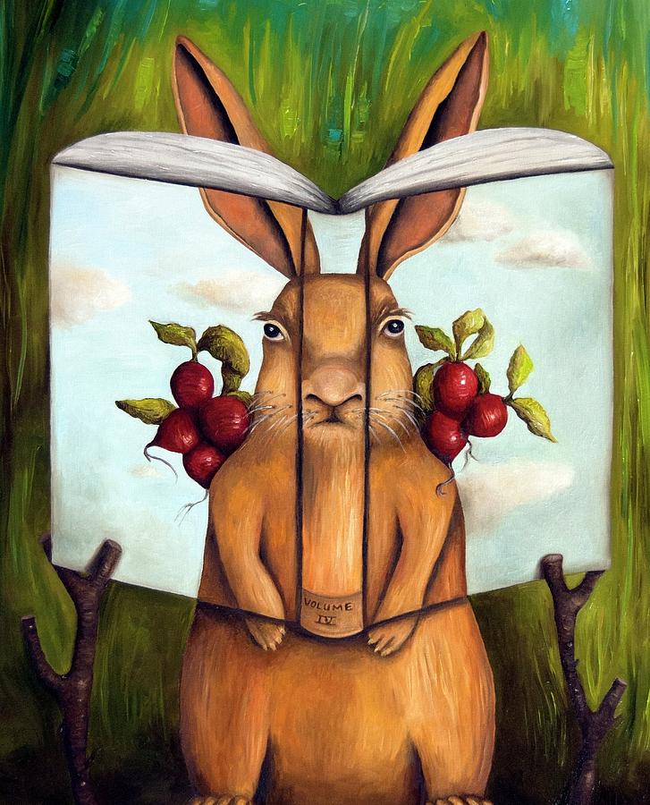 The Book Of Secrets 4-The Rabbit Story Painting by Leah Saulnier The Painting Maniac
