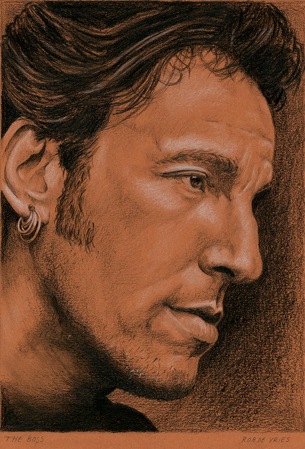 The Boss Drawing by Rob De Vries