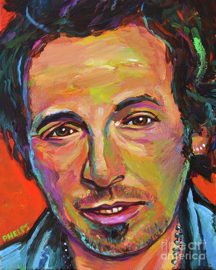 Bruce Springsteen, The Boss Painting by Robert Phelps | Fine Art America