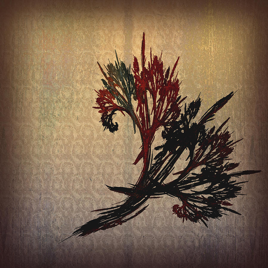 Abstract Digital Art - The Bouquet by Bonnie Bruno