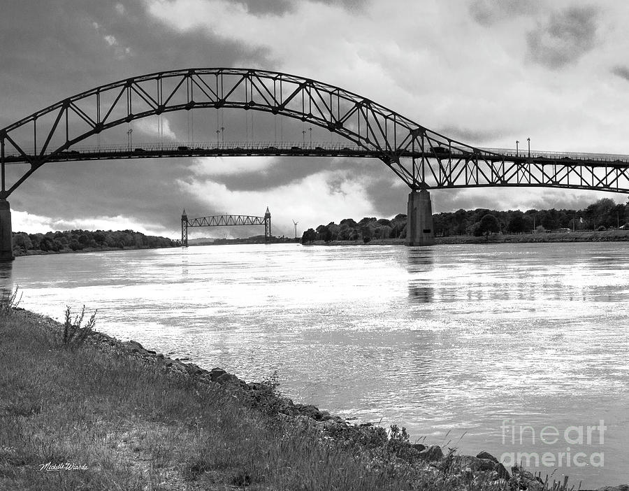 Bridge Photograph - The Bourne and Railroad Bridges by Michelle Constantine