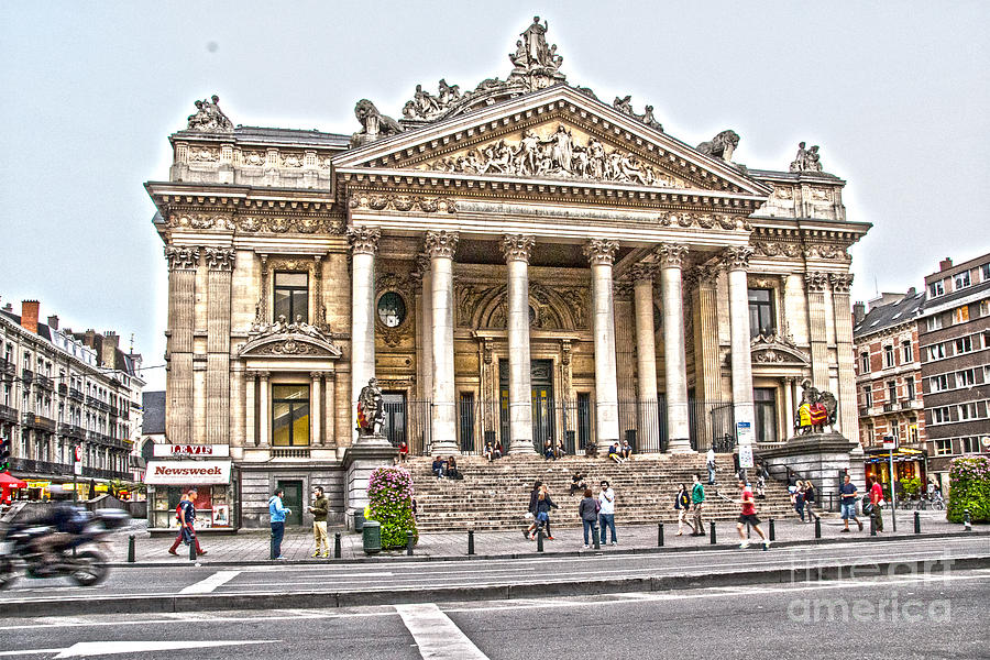 The Bourse in Brussels Photograph by Pravine Chester