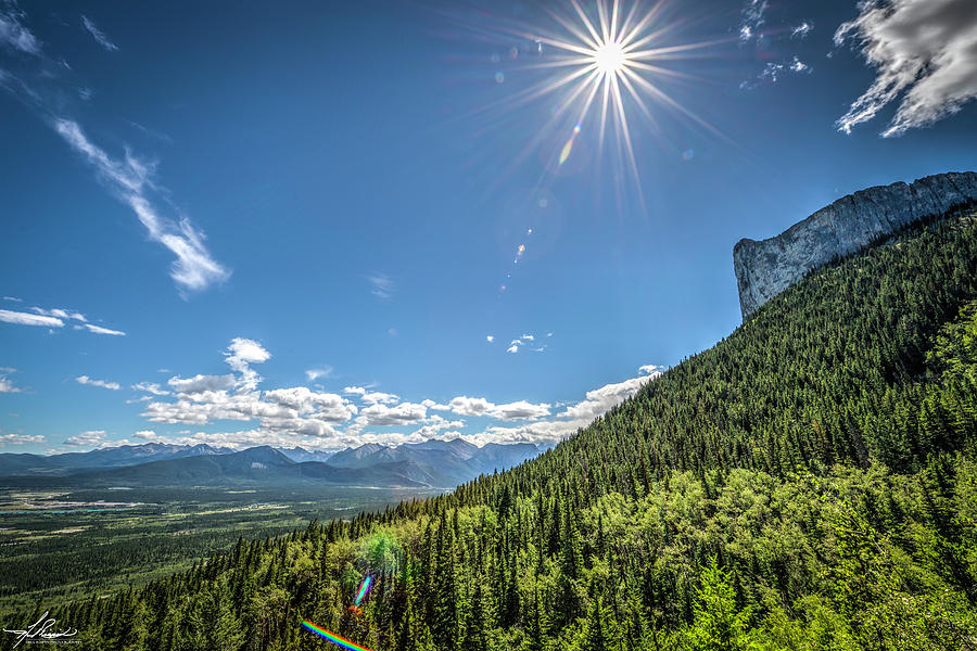 Mountain Photograph - The Bow River Valley by Phil And Karen Rispin