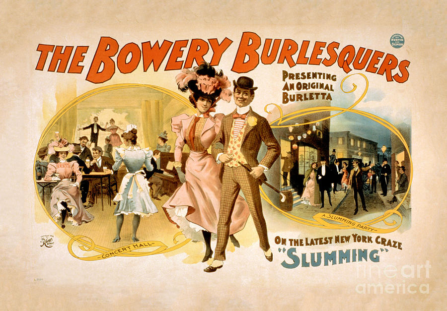 Vintage Digital Art - The Bowery Burlesquers 1898 Restored by Vintage Treasure