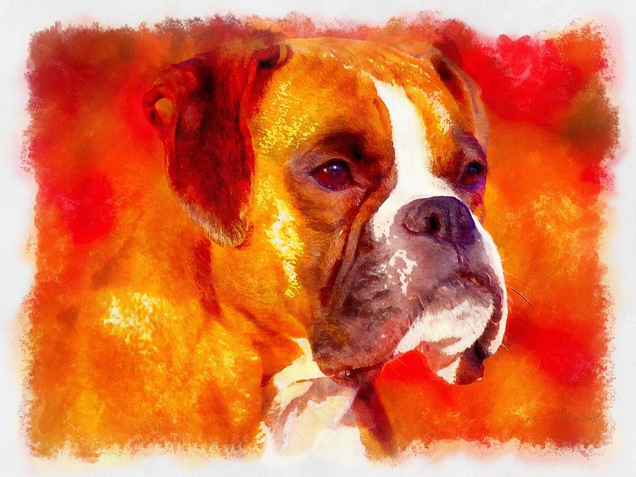 The Boxer Painting by Maciek Froncisz