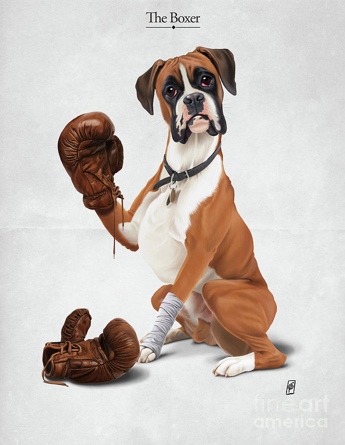 The Boxer Digital Art by Rob Snow