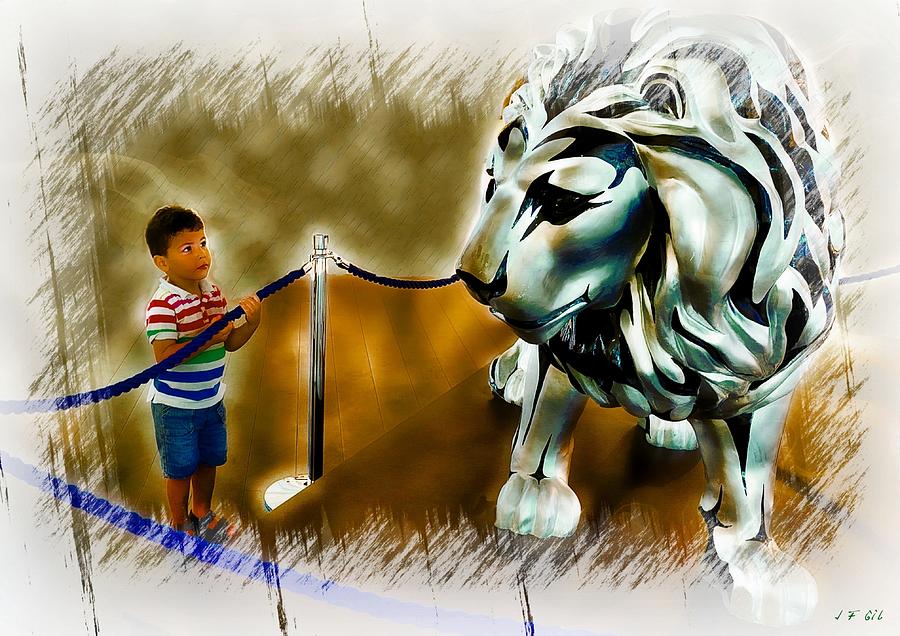 The Boy And The Lion 15 Photograph by Jean Francois Gil