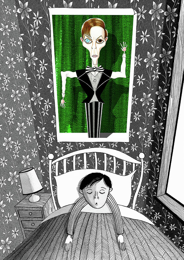 Boy Drawing - The Boy Who Dreamed Of David Bowie by Andrew Hitchen Boy Drawing - The Boy Who Dreamed Of David Bowie by Andrew Hitchen