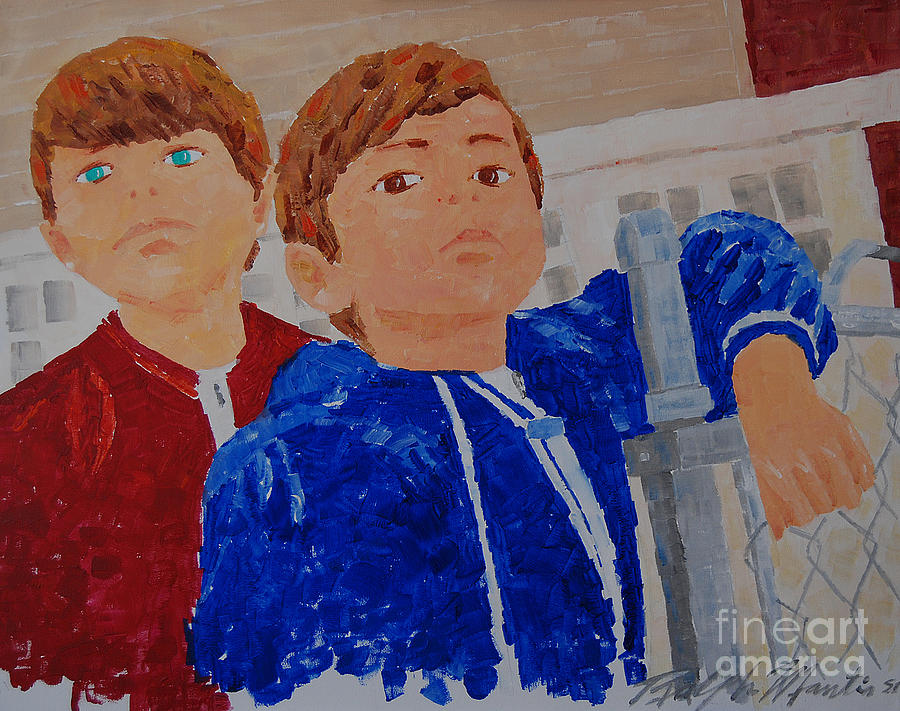 The Boys Painting by Art Mantia