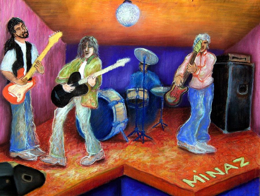 Drum Painting - The Boys in the Band by Minaz Jantz