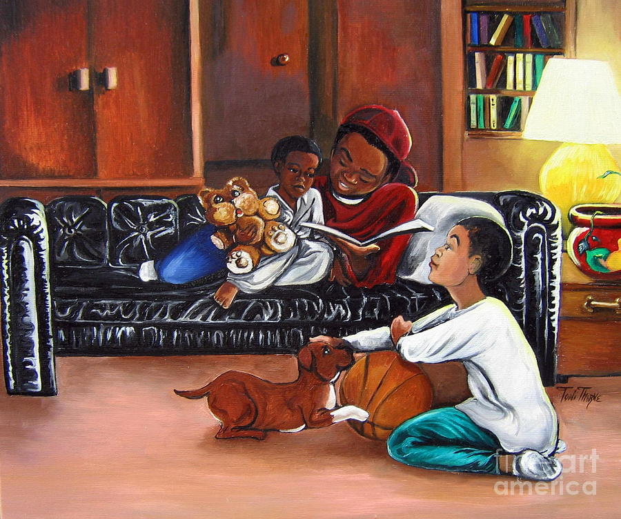 The Boys Painting by Toni Thorne