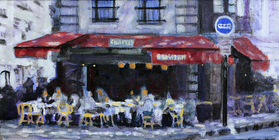 The Brasserie Painting by David Zimmerman