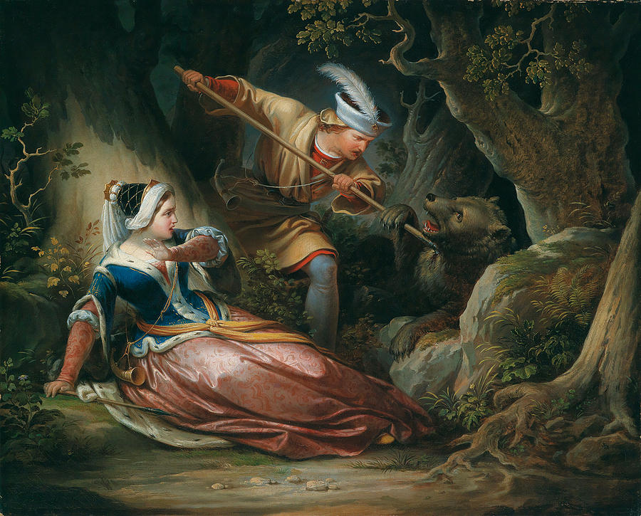 The brave Saviour Painting by Franz Geyling