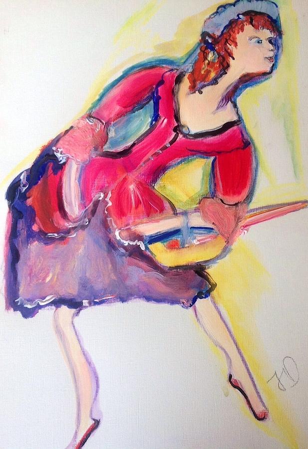 The bread basket  dancer Painting by Judith Desrosiers