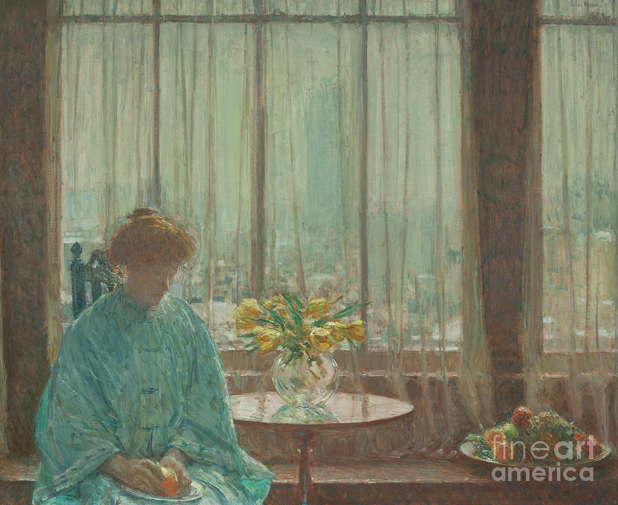 The Breakfast Room, Winter Morning, 1911  Painting by Childe Hassam