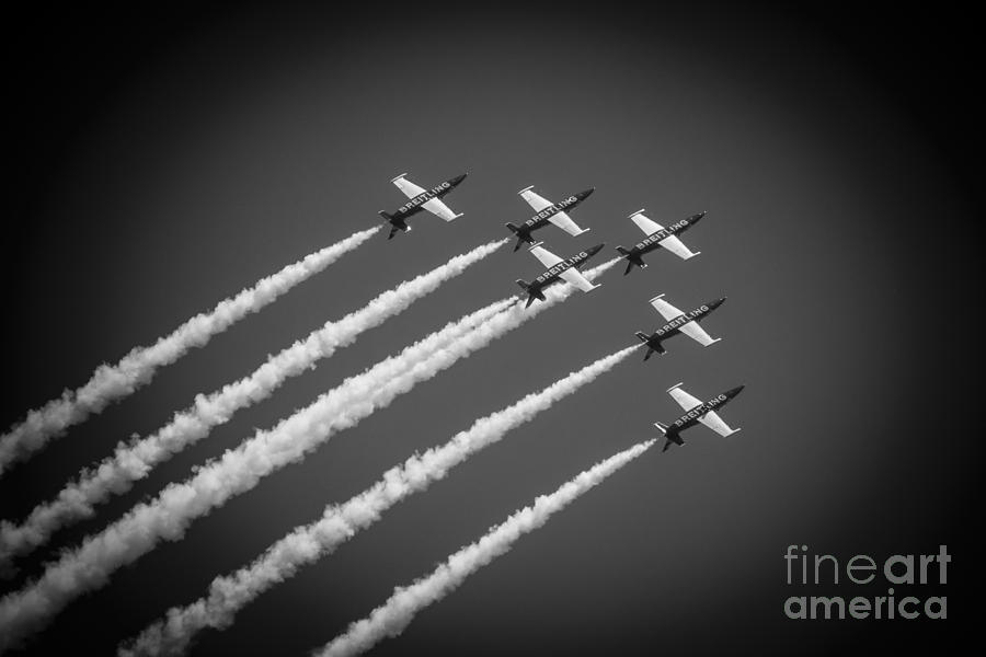 Lake Michigan Photograph - The Breitling Air Team by Mary Machare